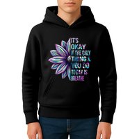ItS Okay If The Only Thing You Do Today Is Breathe Kids Hoodie