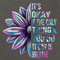 ItS Okay If The Only Thing You Do Today Is Breathe Cotton Canvas Backpack
