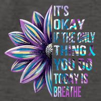 ItS Okay If The Only Thing You Do Today Is Breathe Vector Backpack
