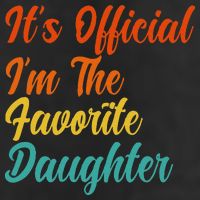 It's O.fficial I'm The Favorite Daughter Funny Family Sayings Adult Drive Performance Visor