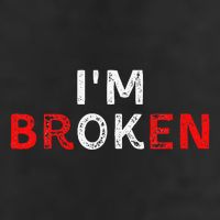 IM Ok IM Broken Invisible Illness IM Ok Broken Golf Towel