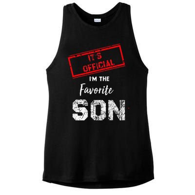 It's O.fficial I'm The Favorite Son Ladies PosiCharge Tri-Blend Wicking Tank