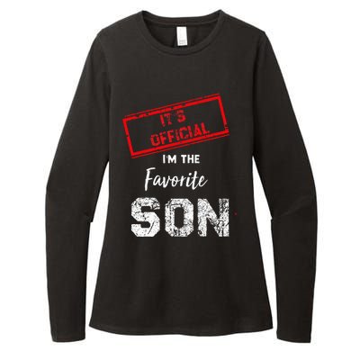 It's O.fficial I'm The Favorite Son Womens CVC Long Sleeve Shirt