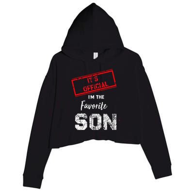 It's O.fficial I'm The Favorite Son Crop Fleece Hoodie