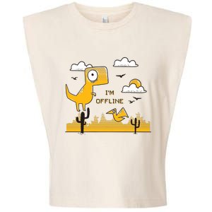 I'm Offline Garment-Dyed Women's Muscle Tee