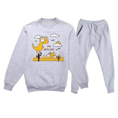 I'm Offline Premium Crewneck Sweatsuit Set