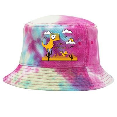 I'm Offline Tie-Dyed Bucket Hat