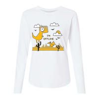 I'm Offline Womens Cotton Relaxed Long Sleeve T-Shirt