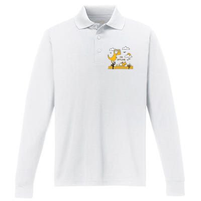 I'm Offline Performance Long Sleeve Polo