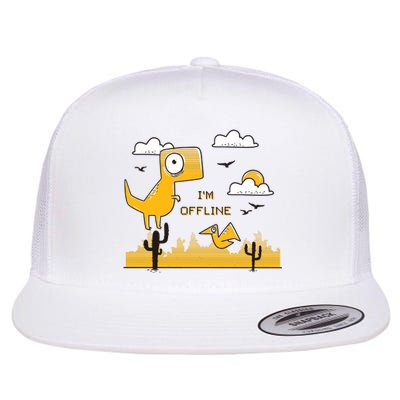 I'm Offline Flat Bill Trucker Hat