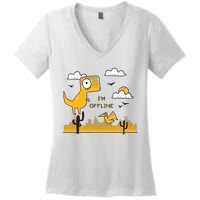 I'm Offline Women's V-Neck T-Shirt