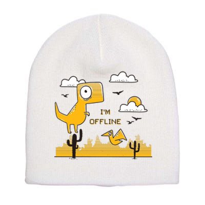 I'm Offline Short Acrylic Beanie