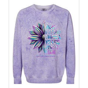 It's Okay If The Only Thing You DO Today Is Breathe Colorblast Crewneck Sweatshirt