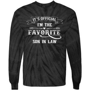 It's O.fficial I'm The Favorite Son in Law Funny Tie-Dye Long Sleeve Shirt