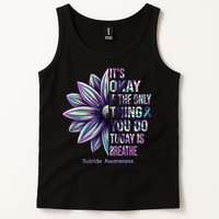 It's Okay If The Only Thing You Do Today Is Breathe Suicide Awareness Tank Top