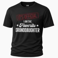 It's Official I Am The Favorite Granddaughter Funny Cooling Performance Crew T-Shirt