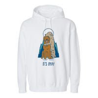 ItS Okay Garment-Dyed Fleece Hoodie