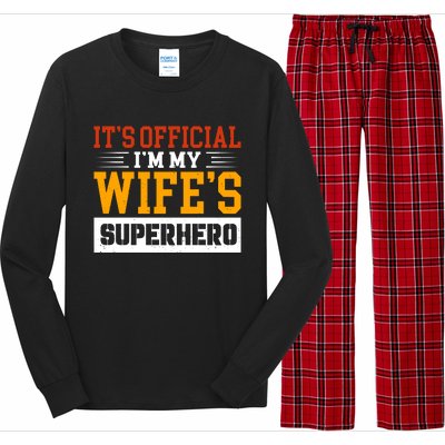 It’s Official I’m My Wife’s Superhero Long Sleeve Pajama Set