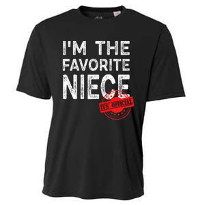 It's O.fficial I'm The Favorite Niece Funny Niece Cooling Performance Crew T-Shirt