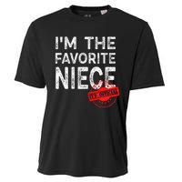 It's O.fficial I'm The Favorite Niece Funny Niece Cooling Performance Crew T-Shirt