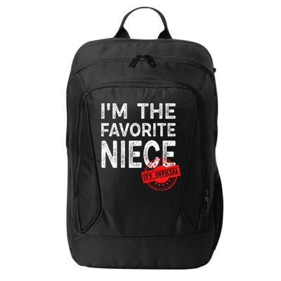 It's O.fficial I'm The Favorite Niece Funny Niece City Backpack