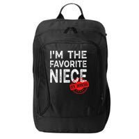 It's O.fficial I'm The Favorite Niece Funny Niece City Backpack