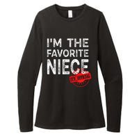 It's O.fficial I'm The Favorite Niece Funny Niece Womens CVC Long Sleeve Shirt