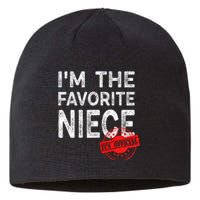 It's O.fficial I'm The Favorite Niece Funny Niece Sustainable Beanie