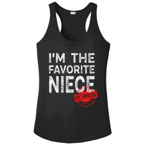 It's O.fficial I'm The Favorite Niece Funny Niece Ladies PosiCharge Competitor Racerback Tank