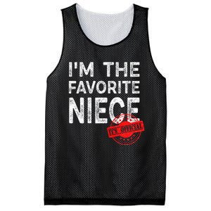 It's O.fficial I'm The Favorite Niece Funny Niece Mesh Reversible Basketball Jersey Tank