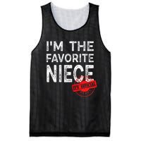 It's O.fficial I'm The Favorite Niece Funny Niece Mesh Reversible Basketball Jersey Tank