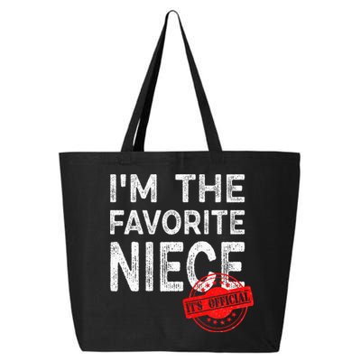 It's O.fficial I'm The Favorite Niece Funny Niece 25L Jumbo Tote