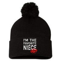 It's O.fficial I'm The Favorite Niece Funny Niece Pom Pom 12in Knit Beanie