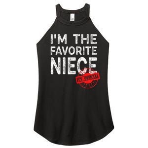 It's O.fficial I'm The Favorite Niece Funny Niece Women's Perfect Tri Rocker Tank