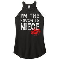 It's O.fficial I'm The Favorite Niece Funny Niece Women's Perfect Tri Rocker Tank