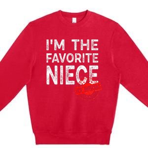 It's O.fficial I'm The Favorite Niece Funny Niece Premium Crewneck Sweatshirt