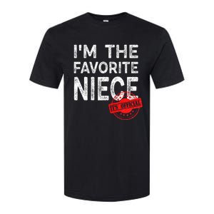 It's O.fficial I'm The Favorite Niece Funny Niece Softstyle CVC T-Shirt