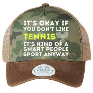 Its Ok If You Dont Like Tennis Gift Funny Tennis Player Coach Gift Legacy Tie Dye Trucker Hat