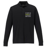 Its Ok If You Dont Like Tennis Gift Funny Tennis Player Coach Gift Performance Long Sleeve Polo