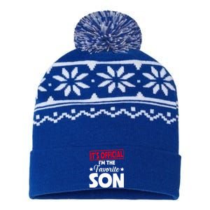 It's O.fficial I'm The Favorite Son funny  USA-Made Snowflake Beanie