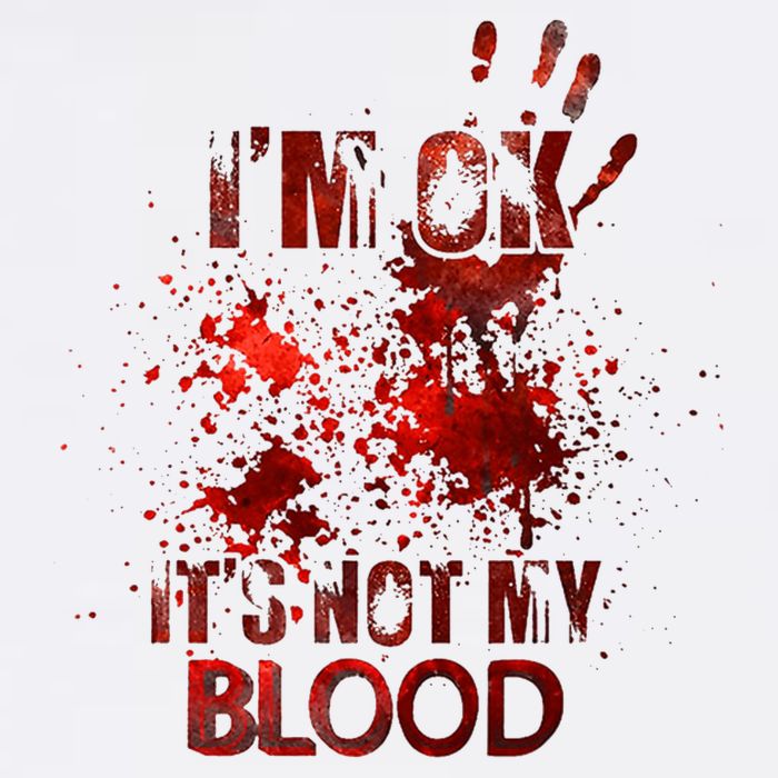 Im Ok Its Not My Blood Halloween Costume Polo