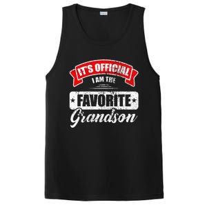 It's O.fficial I'm The Favorite Grandson Funny Sayings PosiCharge Competitor Tank