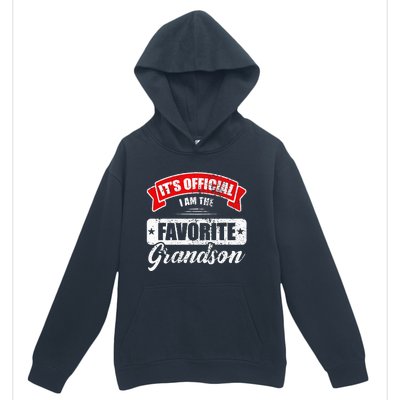 It's O.fficial I'm The Favorite Grandson Funny Sayings Urban Pullover Hoodie