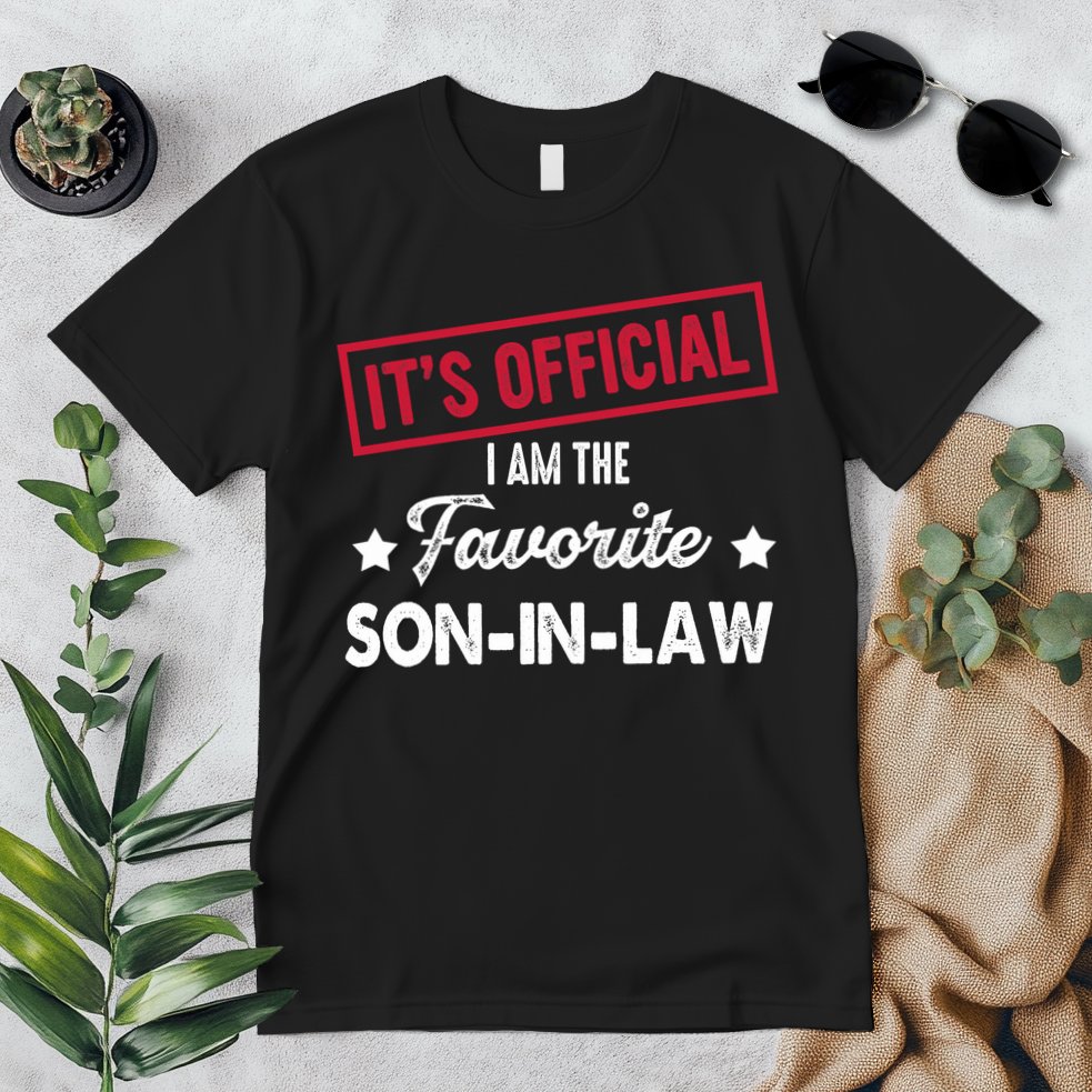 It's Official I'm The Favorite Son-In-Law Premium T-Shirt