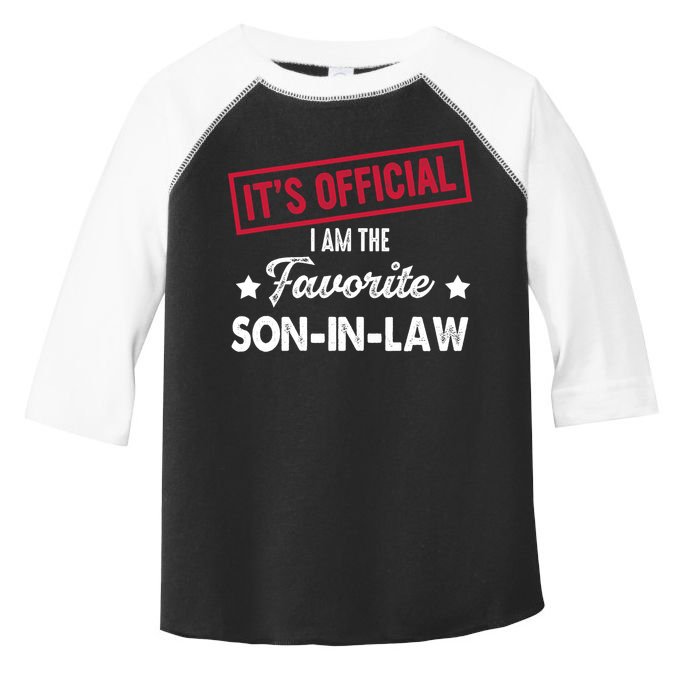 It's Official I'm The Favorite Son-In-Law Toddler Fine Jersey T-Shirt