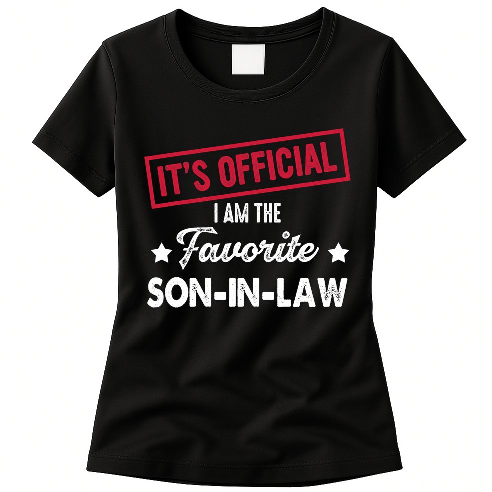It's Official I'm The Favorite Son-In-Law Womens T-Shirt