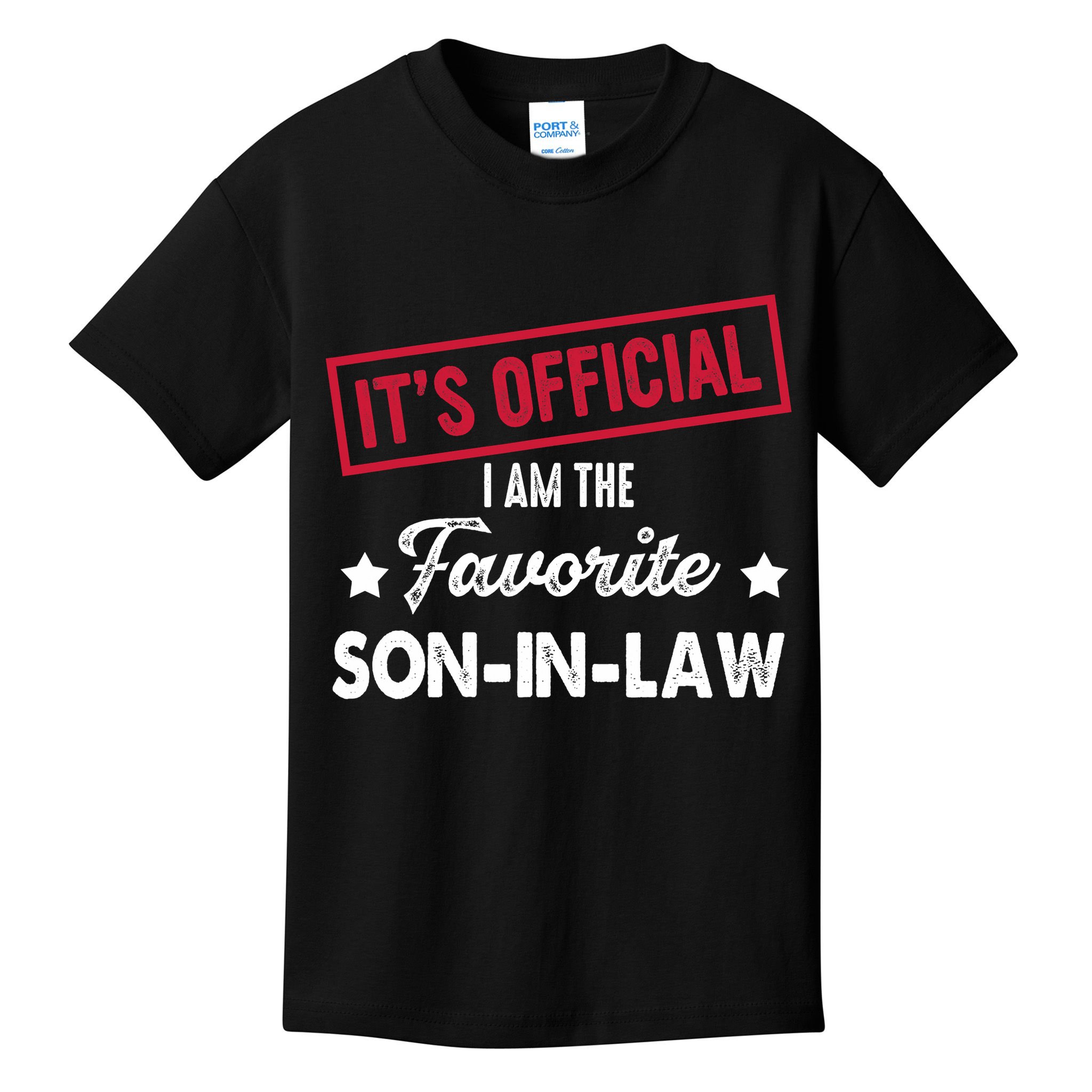 It's Official I'm The Favorite Son-In-Law Kids T-Shirt
