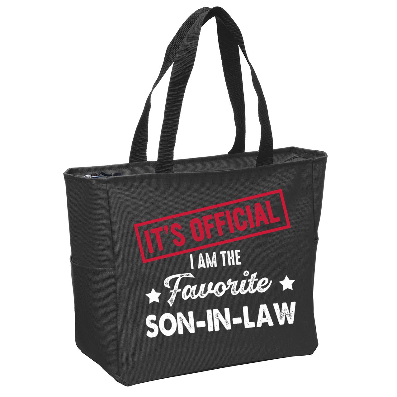 It's Official I'm The Favorite Son-In-Law Zip Tote Bag