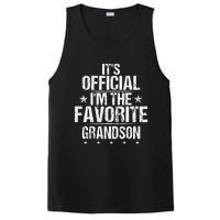 It's O.fficial I'm The Favorite Grandson Funny Sayings Retro PosiCharge Competitor Tank