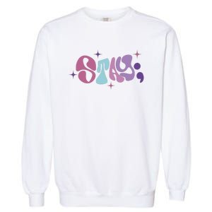 Its Ok If The Only Think You Do Today Is Breathe Back And Front Side Garment-Dyed Sweatshirt